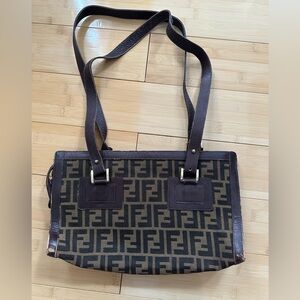 Vintage Fendi Zucca shoulder bag - project piece